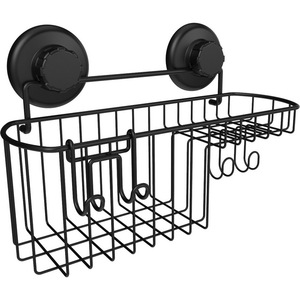 <span class=keywords><strong>Cestino</strong></span> per <span class=keywords><strong>doccia</strong></span> con ventosa a ventosa potente per Shampoo Combo Organizer cestello con <span class=keywords><strong>portasapone</strong></span> e ganci - Product Image 1