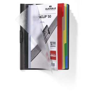DURABLE - 2234-01 Classeur avec clip et séparateurs DURACLIP®50 Index (multipack) PRODUITS D'ORGANISATION ET DE DÉPÔT - Product Image 2