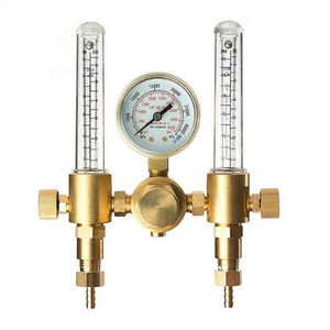 Medidor de Gas Argón de 0-4500 PSI, Medidor de Flujo de Argón de Doble Tubo, CGA580 - Product Image 1