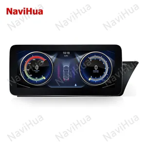 Navihua Layar Sentuh 10.25 Inci untuk Audi A4 A5 S5 2009 2016, Pemutar DVD Radio Mobil Navigasi GPS Carplay Android Multimedia