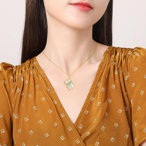 Colgante de Jadeíta Natural con Forma de Ábaco, Plata S925, Joyería para Mujer, Estilo Chino, Regalo con Certificado de Tasación D252 - Product Image 5