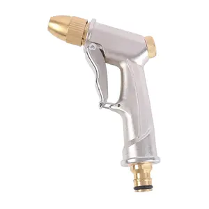 Heavy Duty High Pressure Metal Garden Hose Nozzle Car Washing Small Water Spray Gun Nozzle