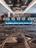 Moquette murale en nylon imprimée sur mesure de luxe pour salle de bal et hall d'hôtel 5 étoiles avec services OEM ODM