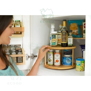 Custom Support Round <b>Spice</b> Rack 100% Natural Bamboo <b>Spice</b> Rack Moisture-Proof <b>Spice</b> <b>Holder</b> - Product Image 6