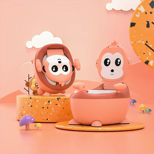 Chaise de toilette pour bébé en plastique de haute qualité 2026, siège d'apprentissage de la propreté en forme de singe de dessin animé mignon, chaise d'apprentissage de la propreté pour tout-petits - Product Image 3
