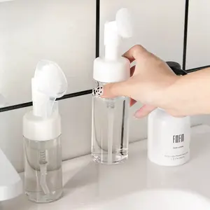 150ML 200ML PET Refillable Mousse Foam Pump Spray Pressing Bottle For Facial Cleanser