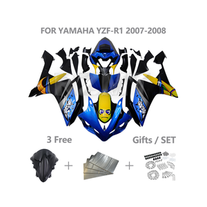 Kit de Carenado de Plástico ABS para Motocicleta, Piezas de Repuesto para YAMAHA YZF R1 2007-2008 YZF-R1, Kit de Carenado Personalizado, Accesorios Y1007-1001b - Product Image 1