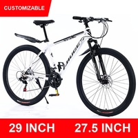 Vélo de montagne pour adultes et jeunes, 29, 27,5, 26 pouces, 5 couleurs, 21, 24 vitesses, frein à disque
