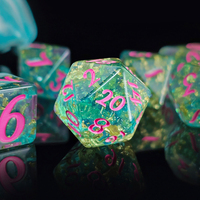 Lot de dés en résine polyédriques en gros pour jeux de société, D&D, RPG – Dés personnalisés pour Dungeons & Dragons