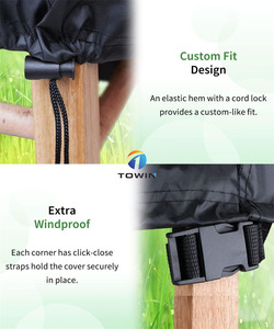 Cubierta impermeable superior para <span class=keywords><strong>muebles</strong></span> de exterior, a prueba de rayos Uv, para exteriores, impermeable, para mesa y silla, funda para sofá - Product Image 5