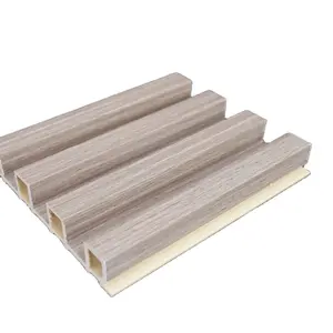 Composite gỗ rãnh bảng không thấm nước trang trí Ốp trang trí trong nhà bên ngoài WPC Panel tường