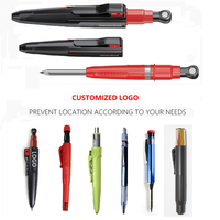 Outil de marquage pour le travail du bois, stylo mécanique magnétique pour trous profonds, outil de construction pour charpentier, crayon automatique avec mines de rechange