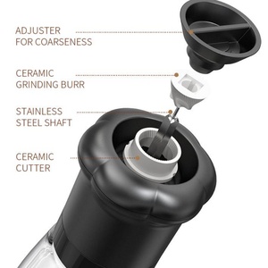 Portable Adjustable <b>Pepper</b> Mill Salt <b>Grinder</b> Manual Ceramic Coarseness Manual Salt and Spice Mills - Product Image 4
