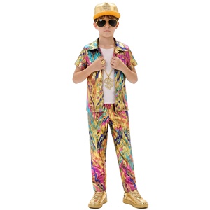 Conjunto de Pantalones Acampanados Retro <span class=keywords><strong>Disco</strong></span> Años 70 para Niños y Niñas, Disfraz de Halloween (Poliéster) - Product Image 2