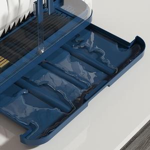 Kitchen <strong>Big</strong> Cupboard Dish Rack Plate Storage Box Plastic Dish Rack Bowl Plate Sieve Bowl Spoon Chopsticks Drainer 2 Layer - Product Image 2