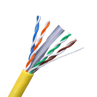 Cable de Red Lan BC/CCA Cat5/Cat5E/Cat6/Cat6A/Cat7 23AWG 0.57mm 4 Pares 8 Conductores UTP Sin Blindaje con Cubierta de PE y PVC