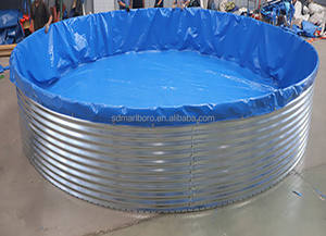 Pecera Redonda de PVC Resistente y Personalizable SDM con Generador de Oxígeno para Acuicultura y Estanques de Peces (Azul) 3m-30m - Product Image 2