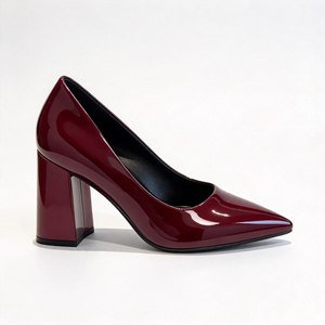 Zapatos de tacón de aguja de charol para mujer, elegantes, sin cordones, con punta, para fiesta, sandalias con lazo de diamantes de imitación, OEM ODM - Product Image 4