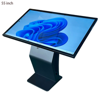 Harga Pabrik Layar Sentuh Digital LCD 21,5" Totem Android PC Animasi Display Video Wall Siap untuk Elevator Berdiri di Lantai