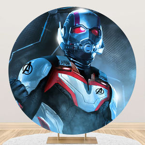 <span class=keywords><strong>2021</strong></span>สินค้าใหม่ที่กำหนดเองสีชมพูสีขาวสีฟ้าปกวงกลมกำมะหยี่วงกลมกำแพงฉากหลังงานแต่งงาน - Product Image 2