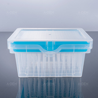 Embouts Tecan jetables stériles en plastique de laboratoire Transparent Racked stérile Avec filtre à faible rétention