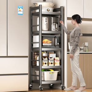 Chất lượng cao lớn nhà bếp đứng với nhiều lớp hiển thị Kệ lò vi sóng đứng lưu trữ tiện ích lưu trữ giá - Product Image 2