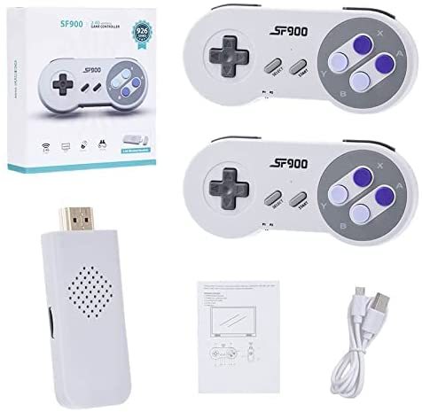 SF900 HD Video Game Console Stick 926 Games in One SFC Retro 2.4G with Two Wireless Handles