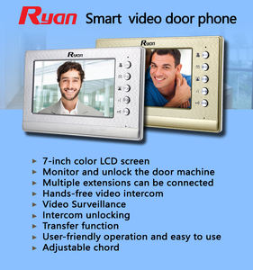 Télé<span class=keywords><strong>phone</strong></span> de porte vidéo couleur de <span class=keywords><strong>7</strong></span> pouces, maison filaire, système de contrôle d'accès intelligent, sonnette de porte de Villa, Support de carte d'identité, télé<span class=keywords><strong>phone</strong></span> de porte vidéo - Product Image 6
