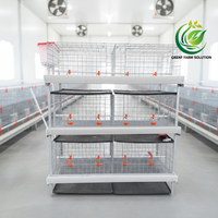 Cage à poulets de chair multi-niveaux de type H à trois couches, système automatique, en acier galvanisé neuf, haute résistance à la corrosion, longue durée de vie