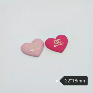 Accesorio de Corazón Metálico Láser Versátil y Moderno de 22*18mm - para Ropa, Accesorios para el Cabello y Fundas de Teléfono - Product Image 2