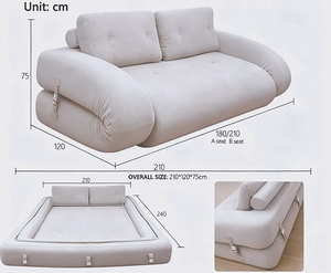 Sofá <span class=keywords><strong>Cama</strong></span> Plegable Moderno Rojo Berry, Diseño <span class=keywords><strong>Canguro</strong></span>, Espuma al Vacío, Exclusivo para Apartamentos Pequeños - Product Image 4