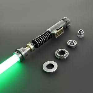 Poignée en métal patiné pour Jedi <span class=keywords><strong>Luke</strong></span> <span class=keywords><strong>Skywalker</strong></span> Heavy Dueling Lame de balançoire lisse Changement de couleur Sabre laser <span class=keywords><strong>Star</strong></span> the <span class=keywords><strong>Wars</strong></span> - Product Image 4