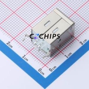 ZX-TYPEB-2-ZCM4 USB Connector Through hole Component (THT) Connector Type-B Female Through Hole 4P - Product Image 2