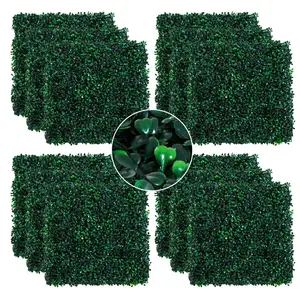 20 "x 20" 12 חתיכה מלאכותי תאשור גידור מחצלת צמח פנלים מלאכותי קיר גידור דשא מחצלת