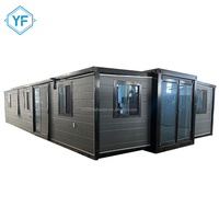 Maison conteneur pliable et extensible de 20 pieds et 40 pieds, bureau modulaire préfabriqué, dortoir, maison portable, maisons préfabriquées pré-construites