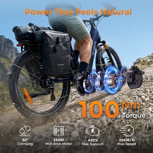ENGWE E26 3.0 Pro Bicicleta Eléctrica Todoterreno con Neumáticos Gruesos 26x3.0, 250W, Tracción Media, Suspensión Completa, 48V 15Ah, 8 Velocidades, Frenos Hidráulicos, Plegable, 135km de Autonomía - Product Image 3