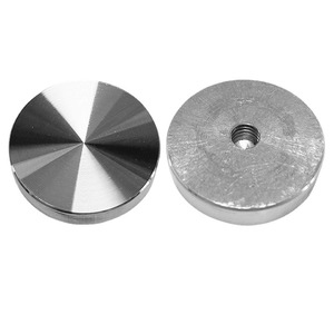 Pieds de meubles en aluminium massif, accessoires décoratifs pour table basse, table à manger, pièces de fixation en verre, durables et modernes - Product Image 1