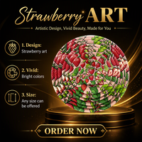 Assiette décorative en céramique aimantée fraise 12,5 cm, souvenir touristique, best-seller