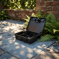 Estación de Cebo para Ratas de Plástico Sólido, Resistente a la Intemperie, Ecológica, Caja Impermeable para Control de Ratones con Cerradura de Seguridad y Llave para Uso en Granjas y Jardines