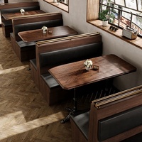 Comercial personnalisé restaurant café meubles rétro style vintage rotin bois café chaise et table combinaison