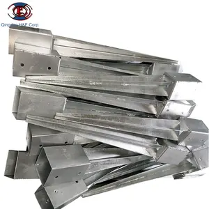 Iron Craft Approved Galvanized Fence Support Metal Ground Pole Anchor Spikes Garden Socket