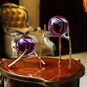 Trofeo de Premio en Forma de Domo Transparente, Esfera Decorativa de Cristal K9 al por Mayor, Base de <span class=keywords><strong>Metal</strong></span>, Grabado Láser Personalizado, Regalos de Amor en Cristal - Product Image 4