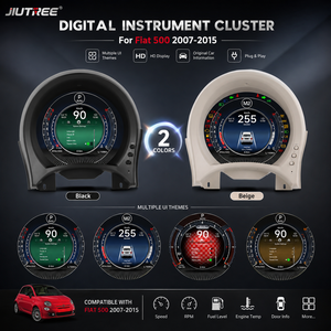Tableau de bord numérique JIUTREE Carplay pour Fiat 500 2007-2015, écran LCD, cockpit virtuel, tableau de bord numérique - Product Image 5
