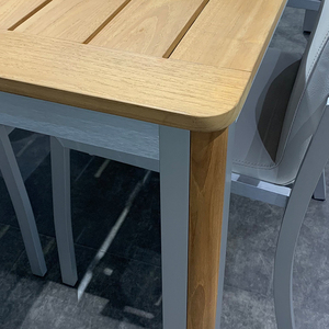 Al aire libre Muebles de Jardín conjuntos <span class=keywords><strong>terraza</strong></span> patio al aire libre mesas 4-6 asientos al aire libre teca juego de comedor - Product Image 3