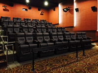 Siège de cinéma moderne de haute qualité à 3 degrés de liberté, fauteuil inclinable 4D avec mouvement de siège pour salle de cinéma