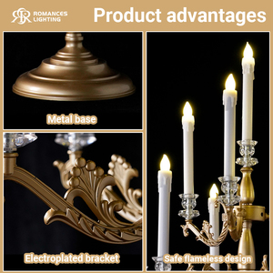 Candelabro de Metal Dorado de Alta Calidad, Moderno, de Tubo Acrílico, para Decoración de Mesa en Bodas y Fiestas, Centro de Mesa para Eventos - Product Image 3