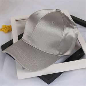 Casquette personnalisée 6 panneaux en gros d'usine, chapeau d'été pour femmes et hommes, casquette de baseball en satin doublée de soie, snapback - Product Image 4