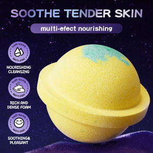 Bomba de Baño con Forma de Planeta, Bola Efervescente Aromática para Baño, Jabón para el Cuidado Corporal, Bola de Sal para Baño de Burbujas, 120g - Product Image 3