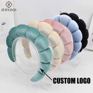 IFOND Ensemble <span class=keywords><strong>bandeau</strong></span> tressé nuage uni et bracelet imprimé léopard pour femme, idéal pour le quotidien et les soins de beauté - Product Image 1