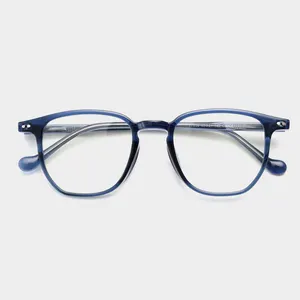 Prescrizione ottica Tom montature occhiali per donna uomo Bulk Wholesale italia occhiali da vista quadrati in acetato occhiali miopia di marca di lusso